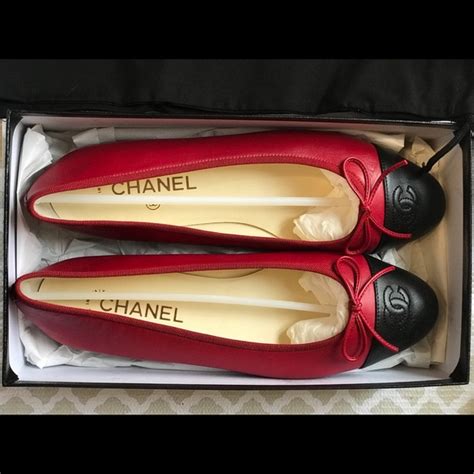 chanel red shoes